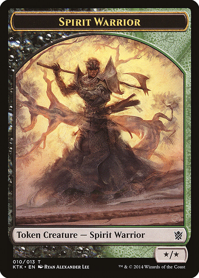 Spirit Warrior Token [Khans of Tarkir Tokens] | L.A. Mood Comics and Games