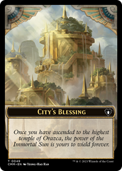 City's Blessing // Construct (0075) Double-Sided Token [Commander Masters Tokens] | L.A. Mood Comics and Games