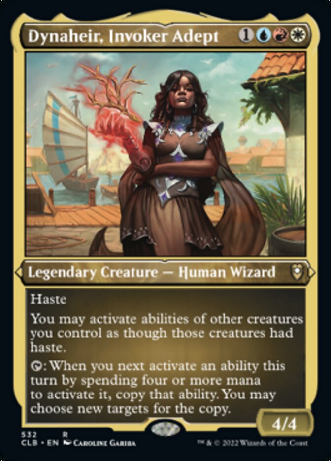 Dynaheir, Invoker Adept (Foil Etched) [Commander Legends: Battle for Baldur's Gate] | L.A. Mood Comics and Games