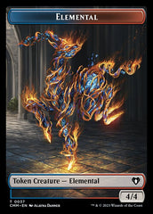 Human Soldier // Elemental (0037) Double-Sided Token [Commander Masters Tokens] | L.A. Mood Comics and Games