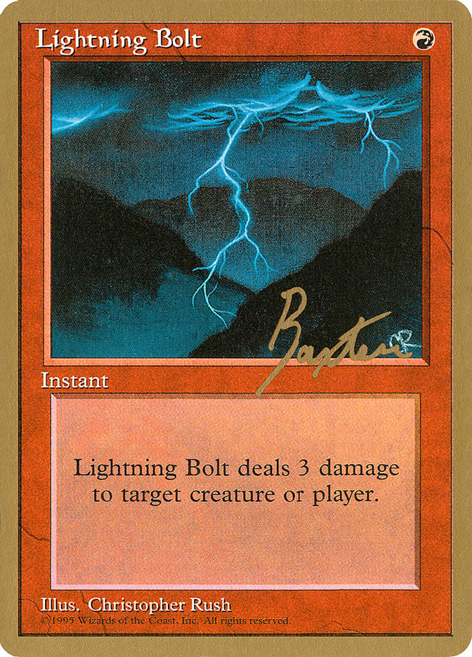 Lightning Bolt (George Baxter) [Pro Tour Collector Set] | L.A. Mood Comics and Games