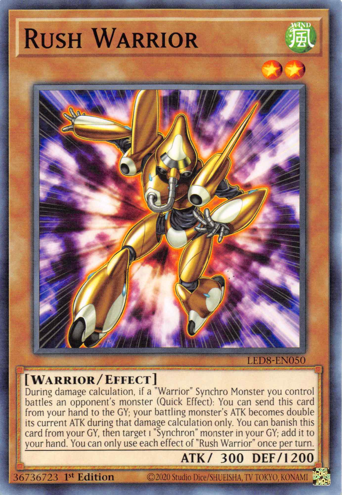 Rush Warrior [LED8-EN050] Common | L.A. Mood Comics and Games