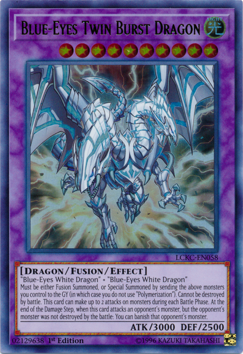 Blue-Eyes Twin Burst Dragon [LCKC-EN058] Ultra Rare | L.A. Mood Comics and Games