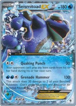 Seismitoad EX (20/111) (Punches 'n' Bites - Patrick Martinez) [World Championships 2015] | L.A. Mood Comics and Games