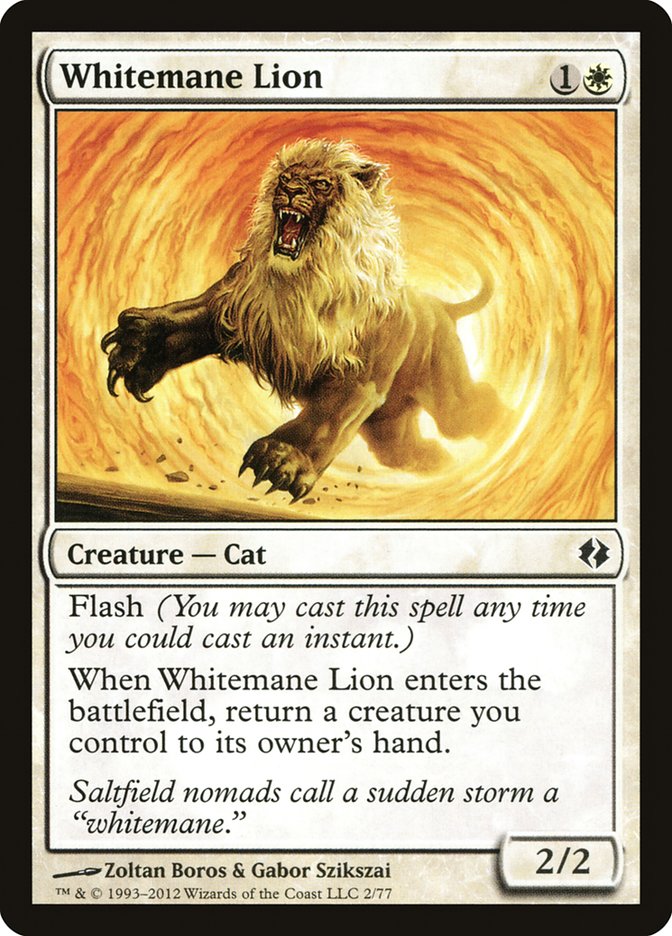 Whitemane Lion [Duel Decks: Venser vs. Koth] | L.A. Mood Comics and Games