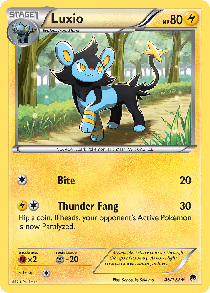 Luxio (45/122) [XY: BREAKpoint] | L.A. Mood Comics and Games