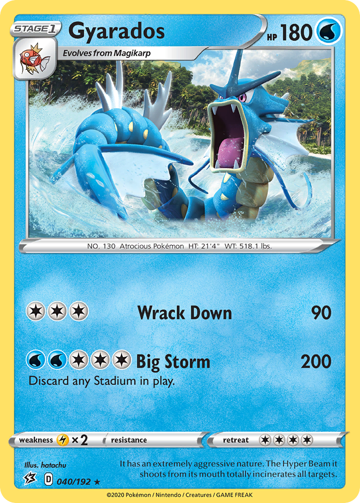 Gyarados (040/192) [Sword & Shield: Rebel Clash] | L.A. Mood Comics and Games