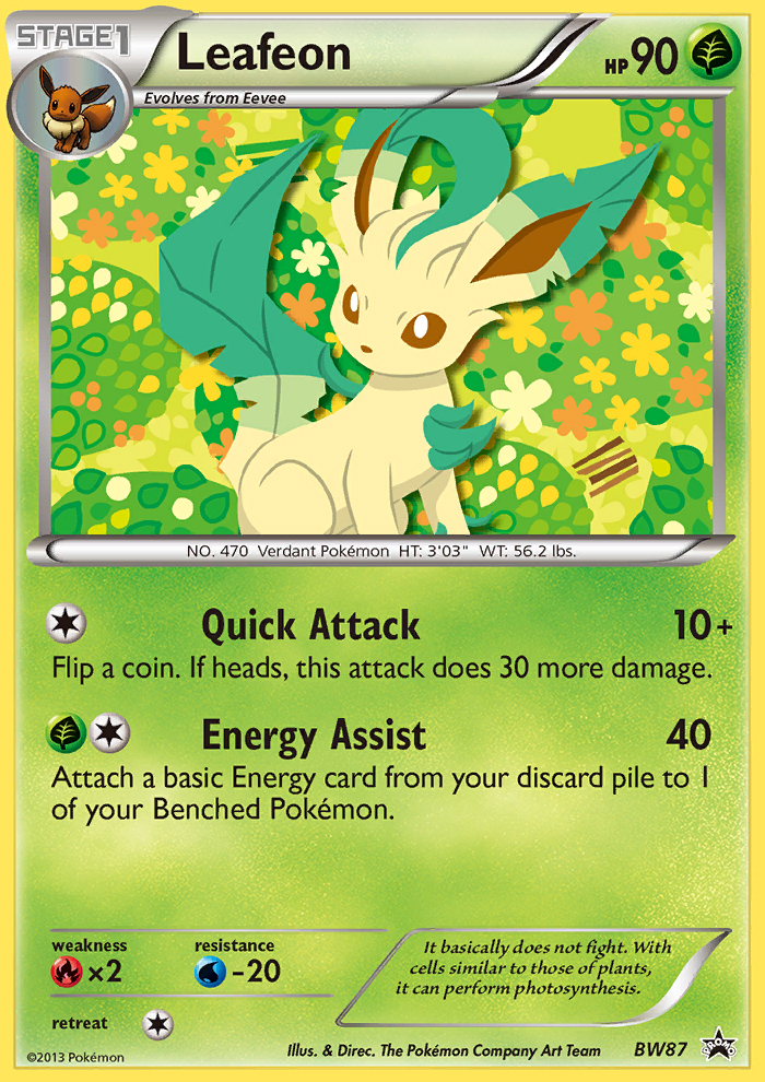 Leafeon (BW87) [Black & White: Black Star Promos] | L.A. Mood Comics and Games