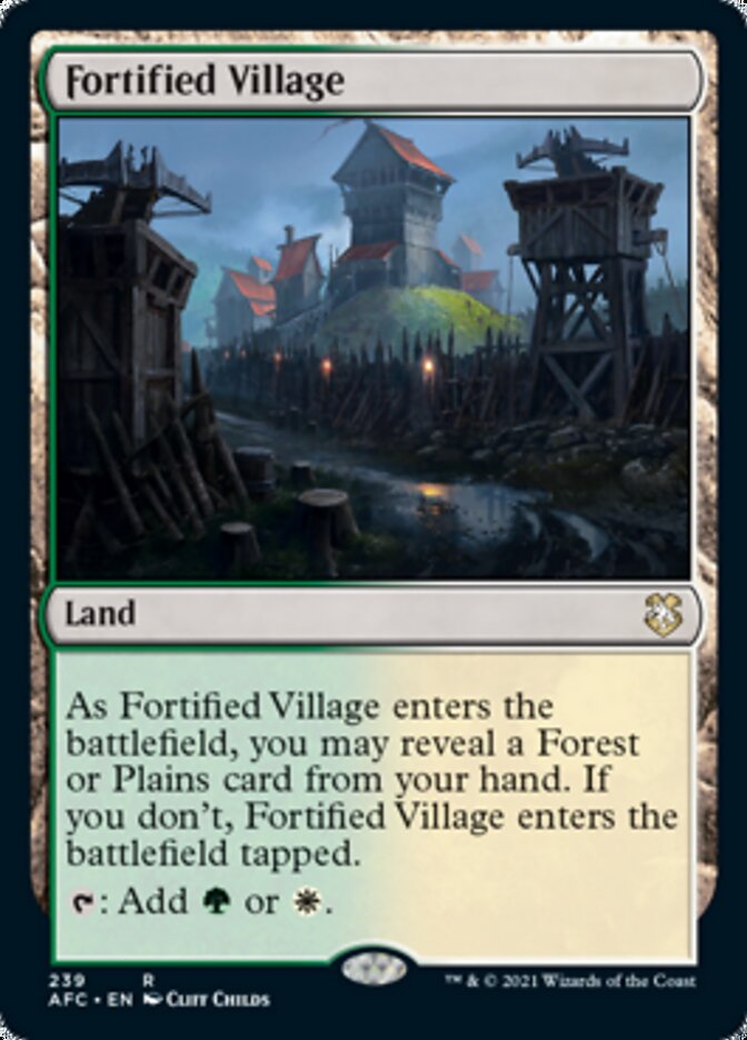 Fortified Village [Dungeons & Dragons: Adventures in the Forgotten Realms Commander] | L.A. Mood Comics and Games