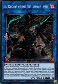 Tri-Brigade Shuraig the Ominous Omen [PHRA-EN048] Secret Rare | L.A. Mood Comics and Games