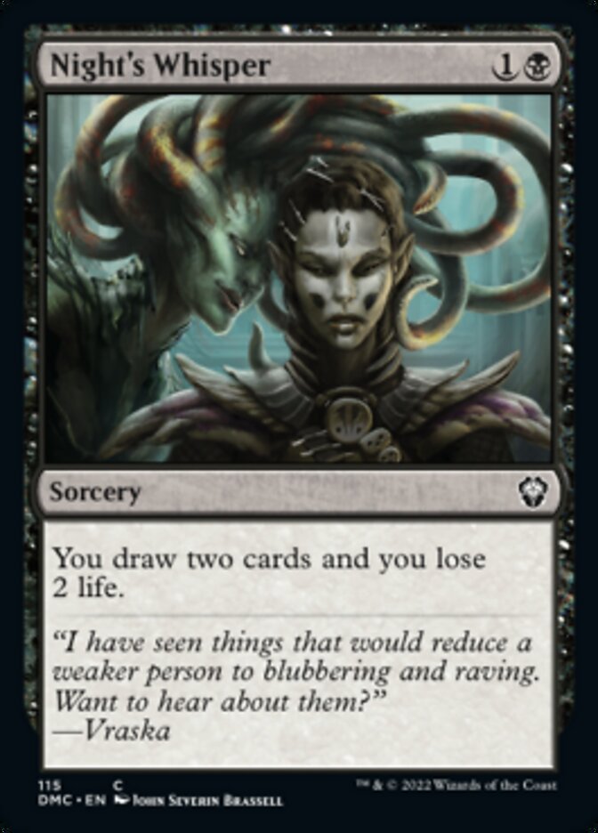 Night's Whisper [Dominaria United Commander] | L.A. Mood Comics and Games