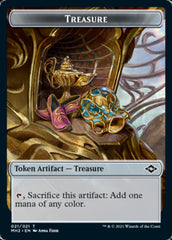 Golem // Treasure (21) Double-Sided Token [Modern Horizons 2 Tokens] | L.A. Mood Comics and Games