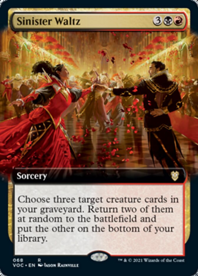 Sinister Waltz (Extended Art) [Innistrad: Crimson Vow Commander] | L.A. Mood Comics and Games