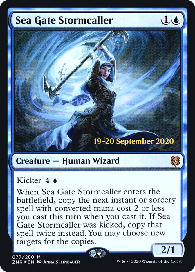 Sea Gate Stormcaller [Zendikar Rising Prerelease Promos] | L.A. Mood Comics and Games