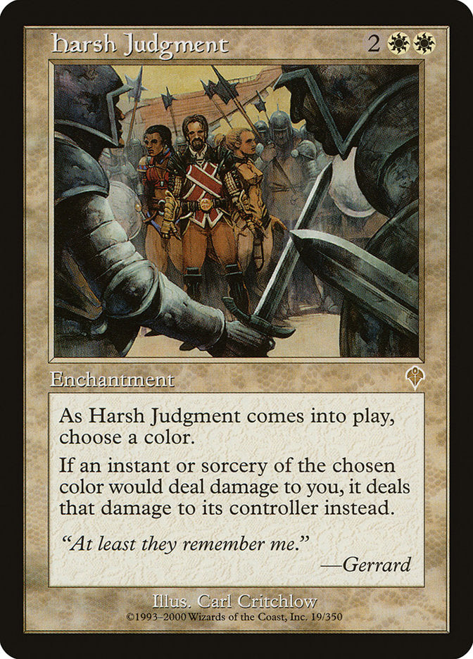 Harsh Judgment [Invasion] | L.A. Mood Comics and Games