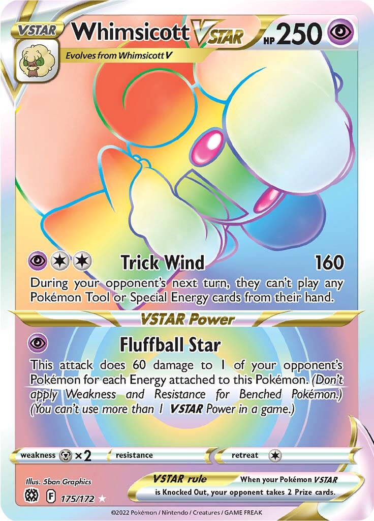 Whimsicott VSTAR (175/172) [Sword & Shield: Brilliant Stars] | L.A. Mood Comics and Games