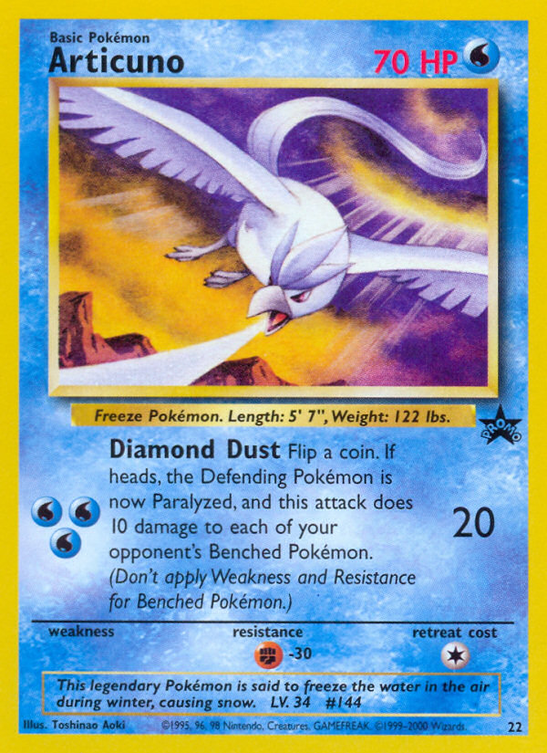 Articuno (22) [Wizards of the Coast: Black Star Promos] | L.A. Mood Comics and Games