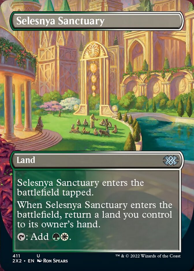 Selesnya Sanctuary (Borderless Alternate Art) [Double Masters 2022] | L.A. Mood Comics and Games