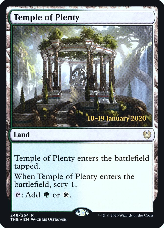Temple of Plenty [Theros Beyond Death Prerelease Promos] | L.A. Mood Comics and Games