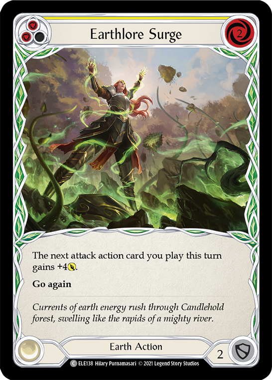 Earthlore Surge (Yellow) [ELE138] (Tales of Aria)  1st Edition Rainbow Foil | L.A. Mood Comics and Games