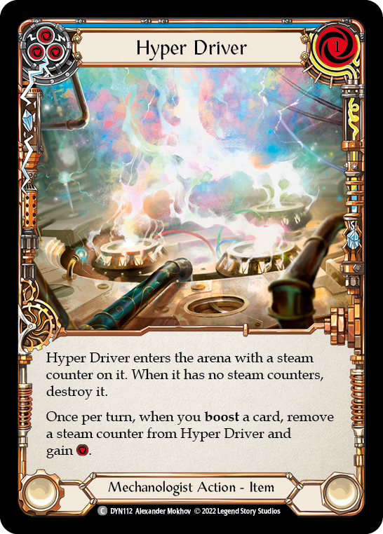 Hyper Driver (Blue) [DYN112] (Dynasty)  Rainbow Foil | L.A. Mood Comics and Games