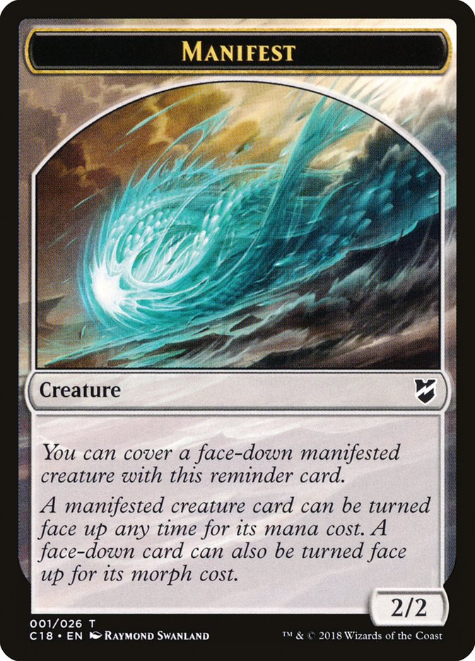 Manifest [Commander 2018 Tokens] | L.A. Mood Comics and Games