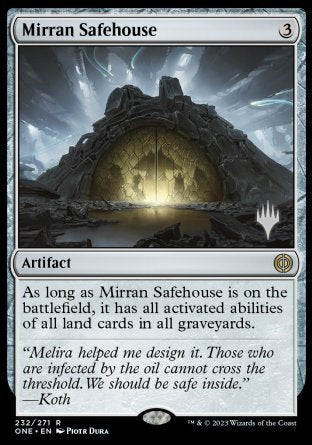 Mirran Safehouse (Promo Pack) [Phyrexia: All Will Be One Promos] | L.A. Mood Comics and Games