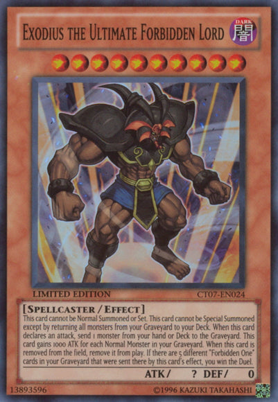 Exodius the Ultimate Forbidden Lord [CT07-EN024] Super Rare | L.A. Mood Comics and Games