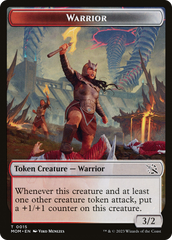 Warrior // Wrenn and Realmbreaker Emblem Double-Sided Token [March of the Machine Tokens] | L.A. Mood Comics and Games