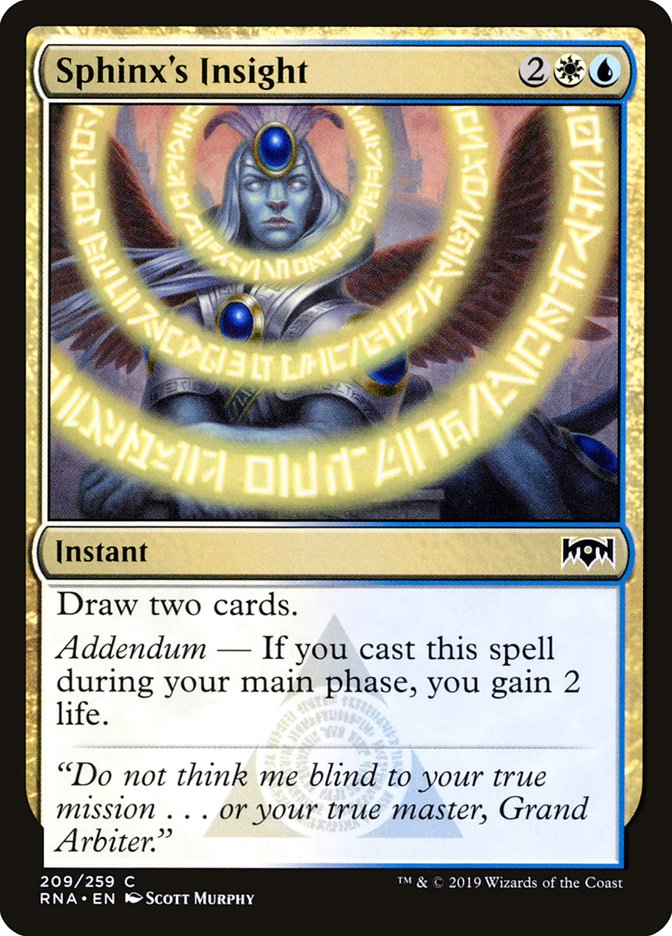Sphinx's Insight [Ravnica Allegiance] | L.A. Mood Comics and Games