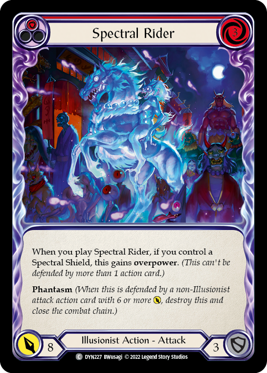 Spectral Rider (Red) [DYN227] (Dynasty)  Rainbow Foil | L.A. Mood Comics and Games