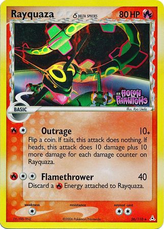 Rayquaza (26/110) (Delta Species) (Stamped) [EX: Holon Phantoms] | L.A. Mood Comics and Games