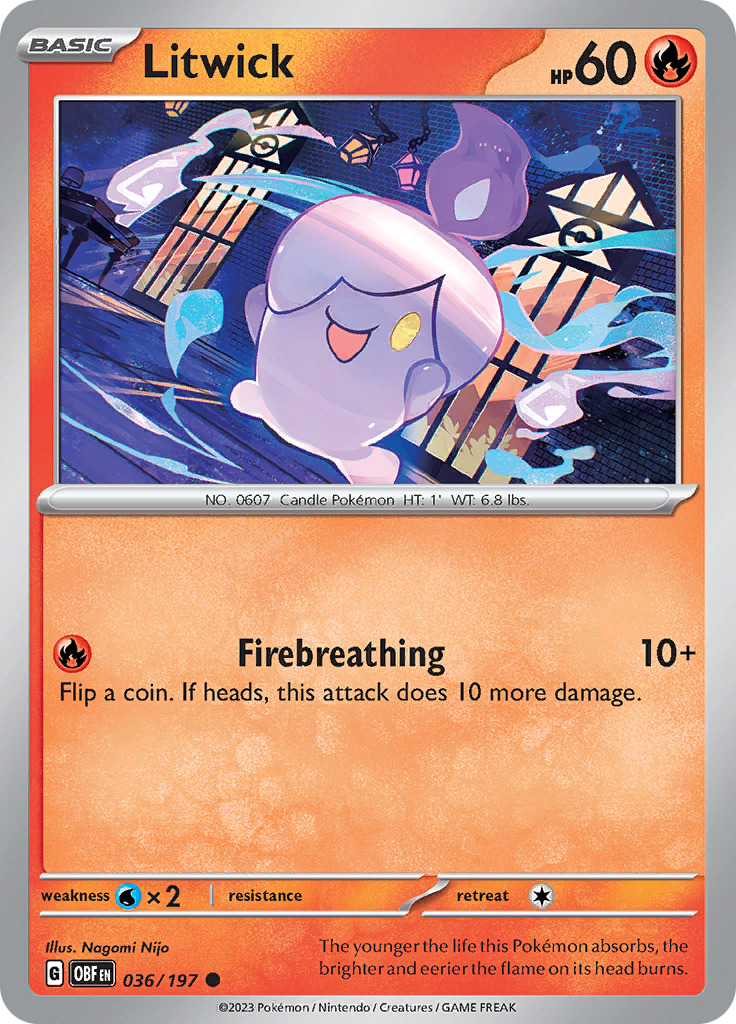 Litwick (036/197) [Scarlet & Violet: Obsidian Flames] | L.A. Mood Comics and Games