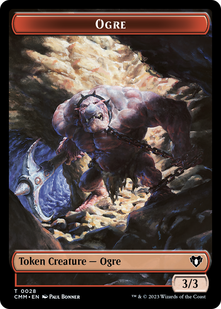 Soldier // Ogre Double-Sided Token [Commander Masters Tokens] | L.A. Mood Comics and Games