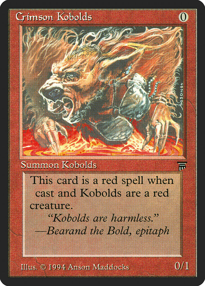 Crimson Kobolds [Legends] | L.A. Mood Comics and Games