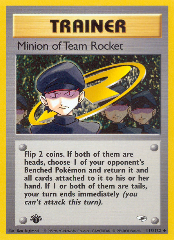 Minion of Team Rocket (113/132) [Gym Heroes 1st Edition] | L.A. Mood Comics and Games
