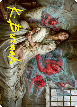 Eruth, Tormented Prophet Art Card (Gold-Stamped Signature) [Innistrad: Crimson Vow Art Series] | L.A. Mood Comics and Games