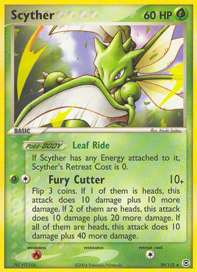 Scyther (29/112) [EX: FireRed & LeafGreen] | L.A. Mood Comics and Games