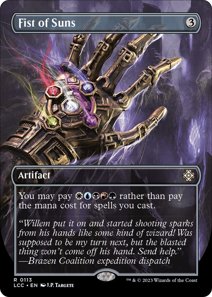 Fist of Suns (Borderless) [The Lost Caverns of Ixalan Commander] | L.A. Mood Comics and Games