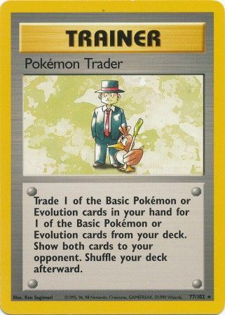 Pokemon Trader (77/102) [Base Set Unlimited] | L.A. Mood Comics and Games