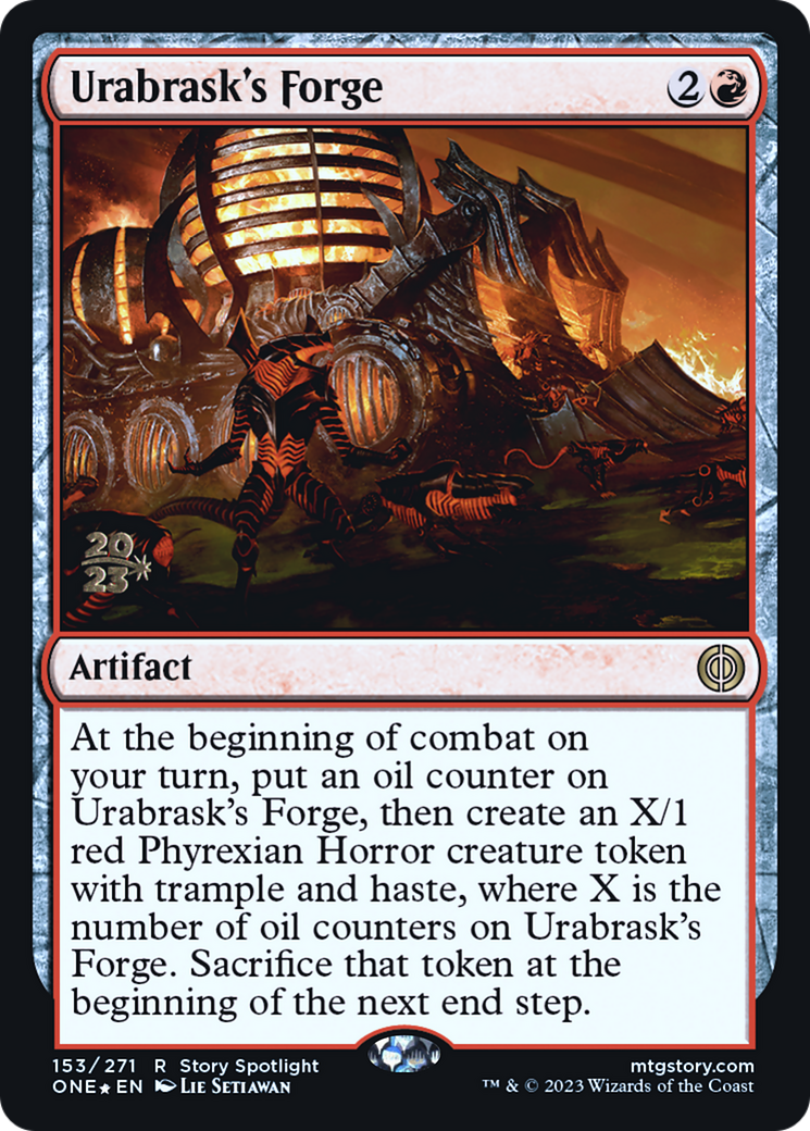 Urabrask's Forge [Phyrexia: All Will Be One Prerelease Promos] | L.A. Mood Comics and Games
