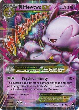 M Mewtwo EX (64/162) (Jumbo Card) [XY: BREAKthrough] | L.A. Mood Comics and Games