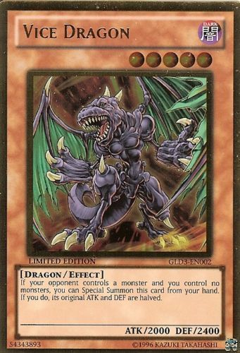 Vice Dragon [GLD3-EN002] Gold Rare | L.A. Mood Comics and Games