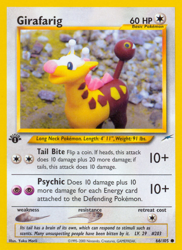 Girafarig (66/105) [Neo Destiny 1st Edition] | L.A. Mood Comics and Games