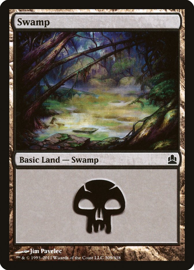 Swamp (309) [Commander 2011] | L.A. Mood Comics and Games