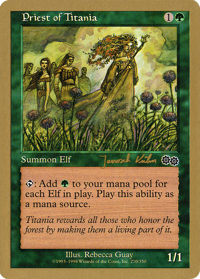 Priest of Titania (Janosch Kuhn) [World Championship Decks 2000] | L.A. Mood Comics and Games