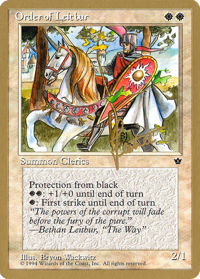 Order of Leitbur (Male) (Bertrand Lestree) [Pro Tour Collector Set] | L.A. Mood Comics and Games