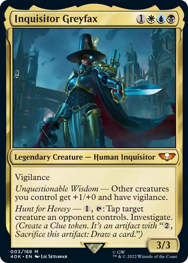 Inquisitor Greyfax (Surge Foil) [Warhammer 40,000] | L.A. Mood Comics and Games