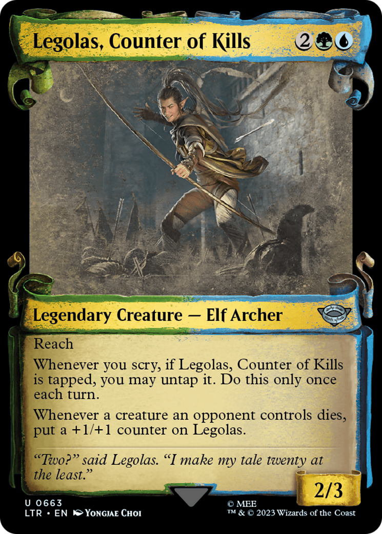 Legolas, Counter of Kills [The Lord of the Rings: Tales of Middle-Earth Showcase Scrolls] | L.A. Mood Comics and Games