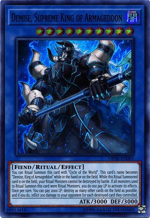 Demise, Supreme King of Armageddon [OP08-EN005] Super Rare | L.A. Mood Comics and Games